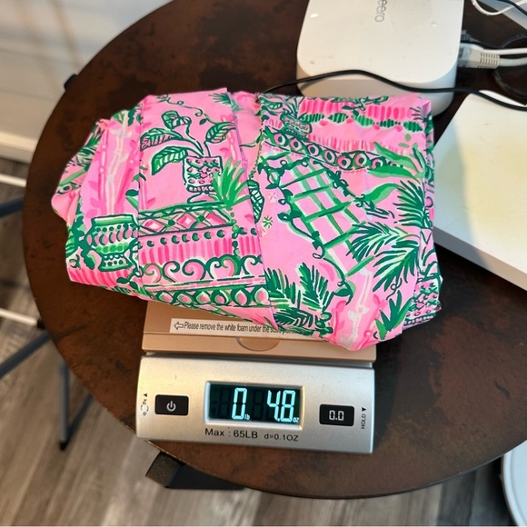 Lilly Pulitzer Winifred Off-The-Shoulder Top Mandevilla Baby Always Worth Size S - Picture 14 of 14